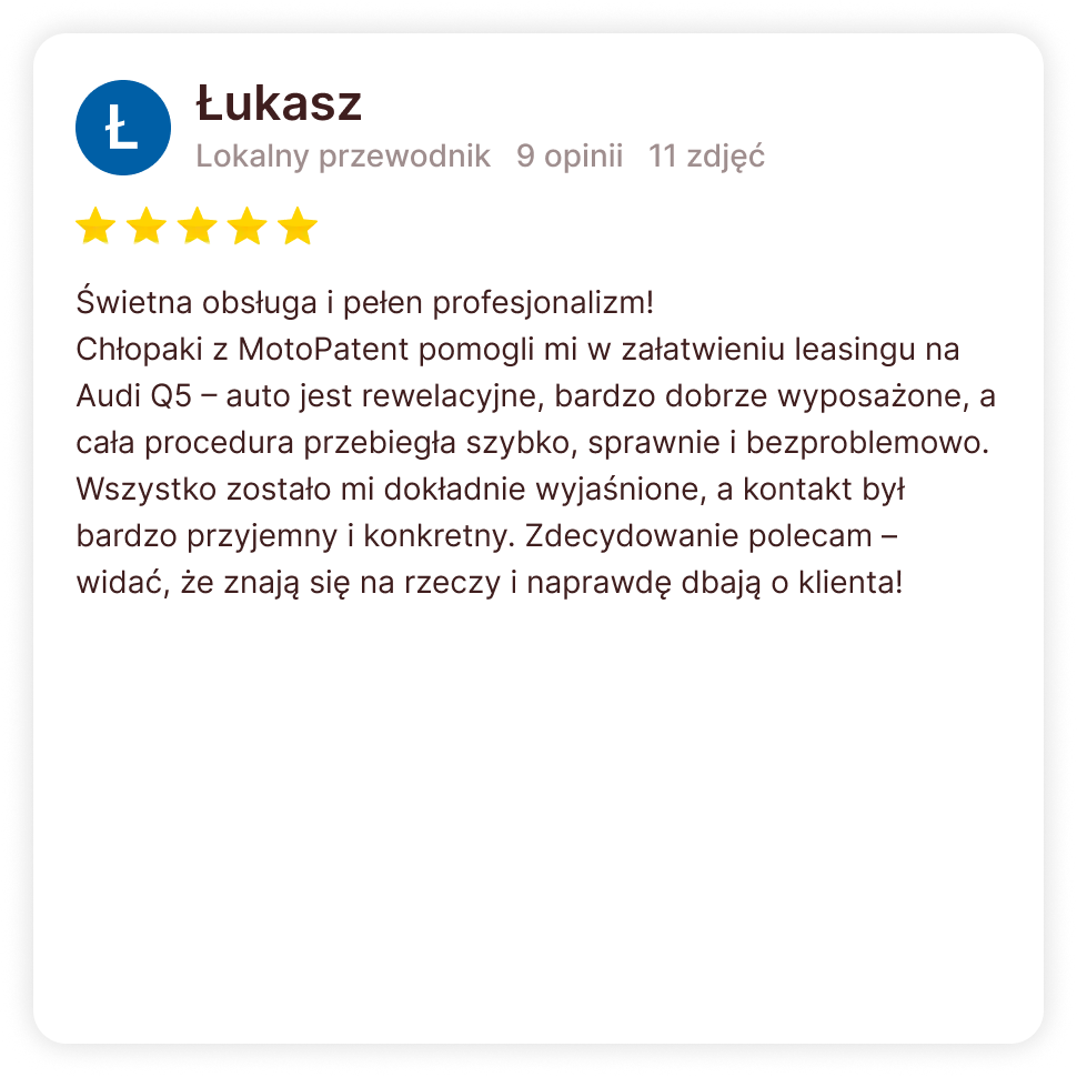 Opinia klienta