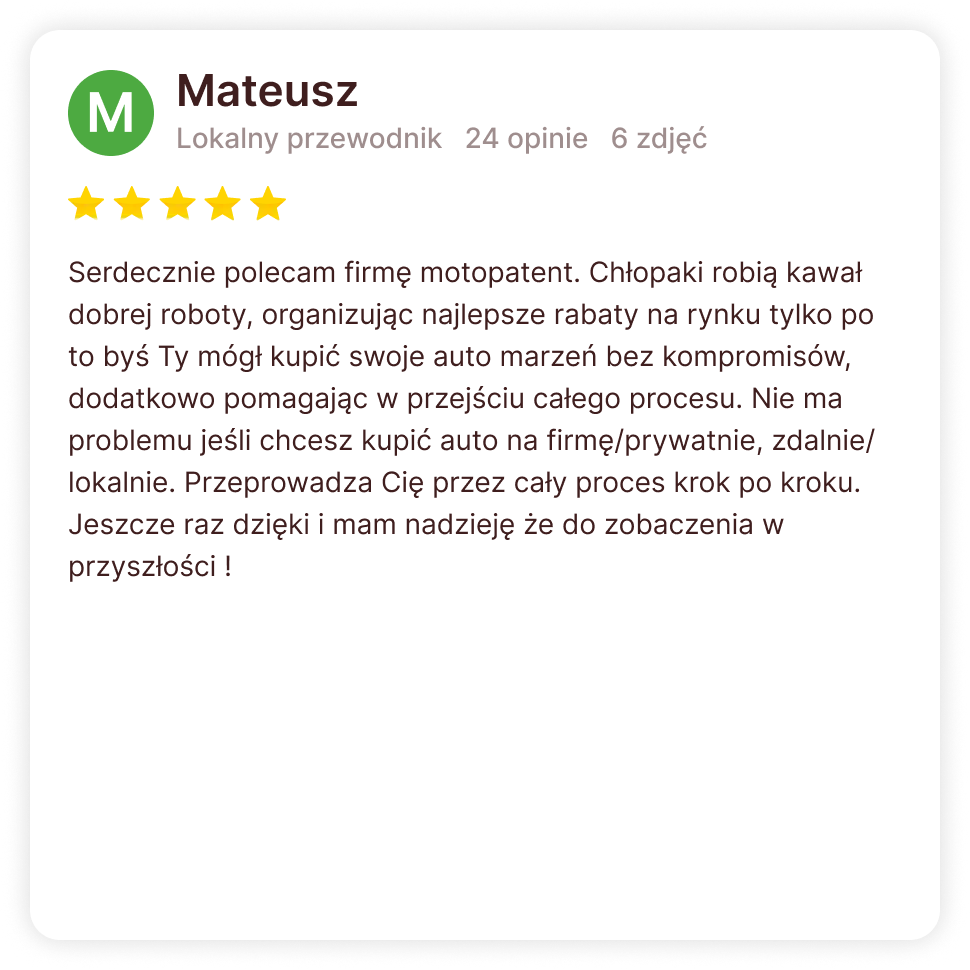 Opinia klienta